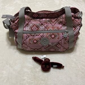 Kipling Overnight Duffel Casual Gym Work Travel Carry Bag BRAND NEW CHARM
